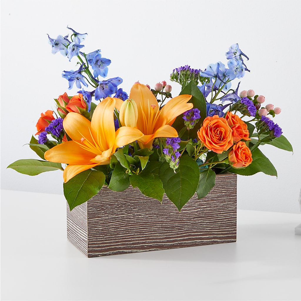 Radiant Citrus Box Bouquet – The Gift Garden, Macon GA