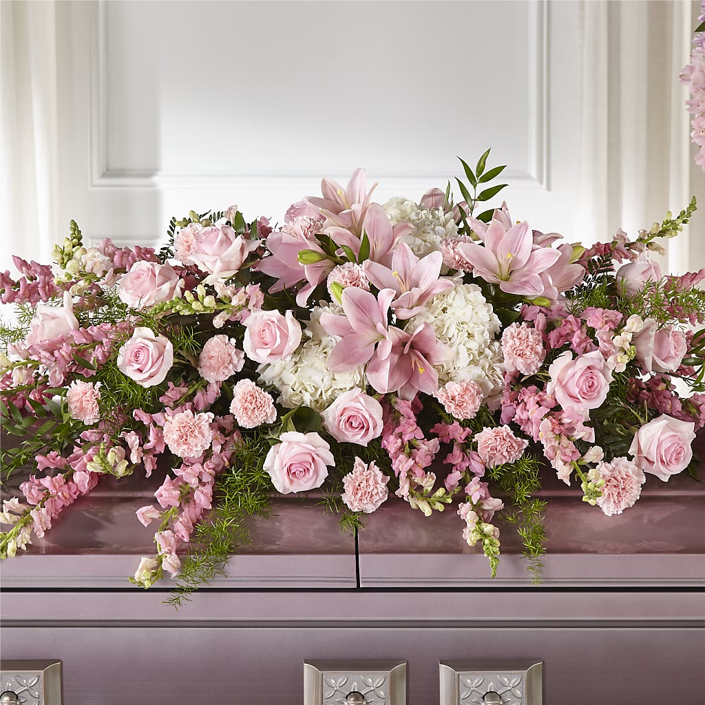Life & Remembrance Casket Spray – The Gift Garden, Macon GA