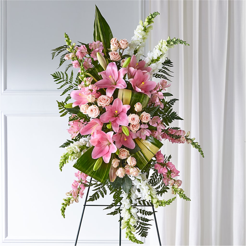 Elegant Embrace Standing Spray – The Gift Garden, Macon GA