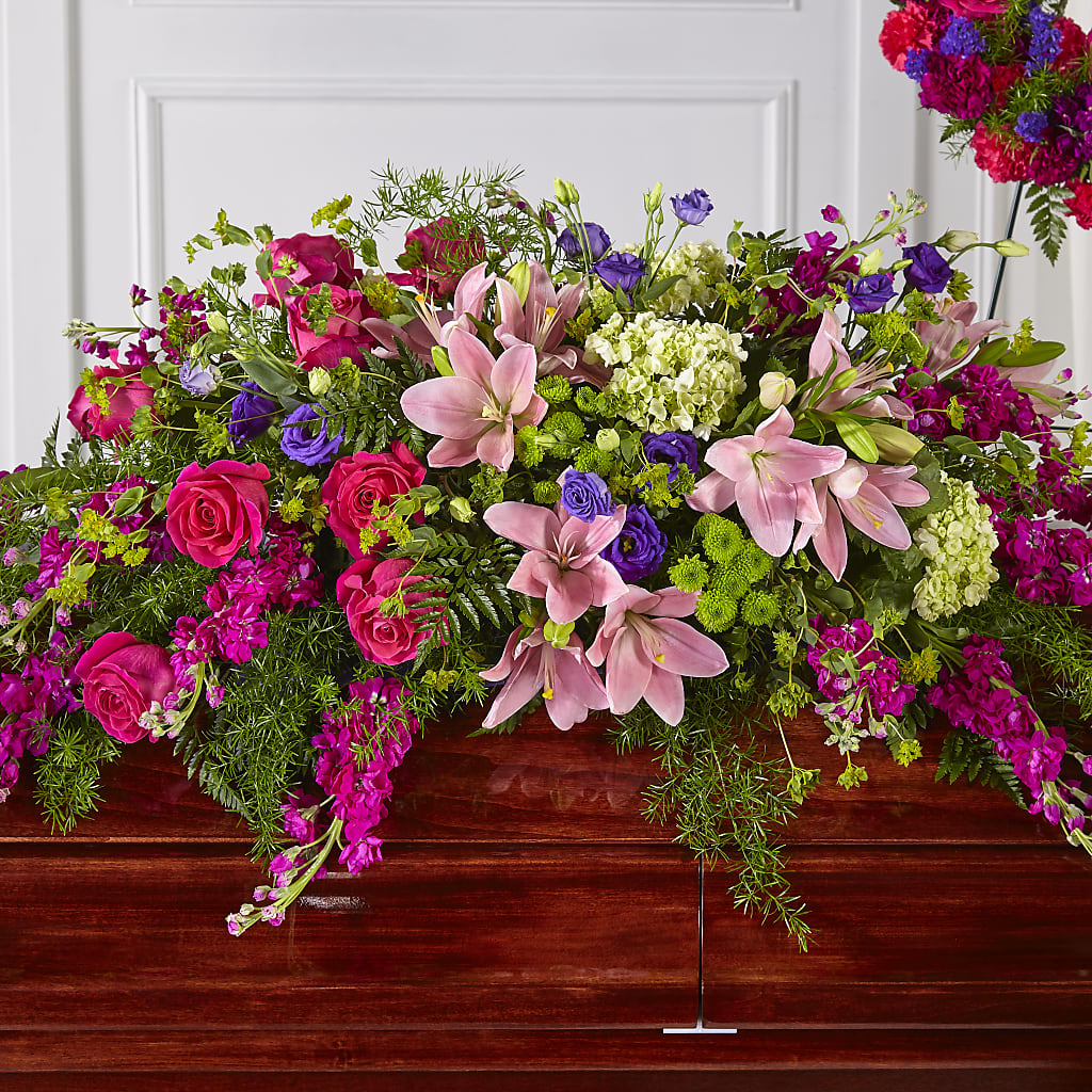 Radiant Tribute Casket Spray – The Gift Garden, Macon GA