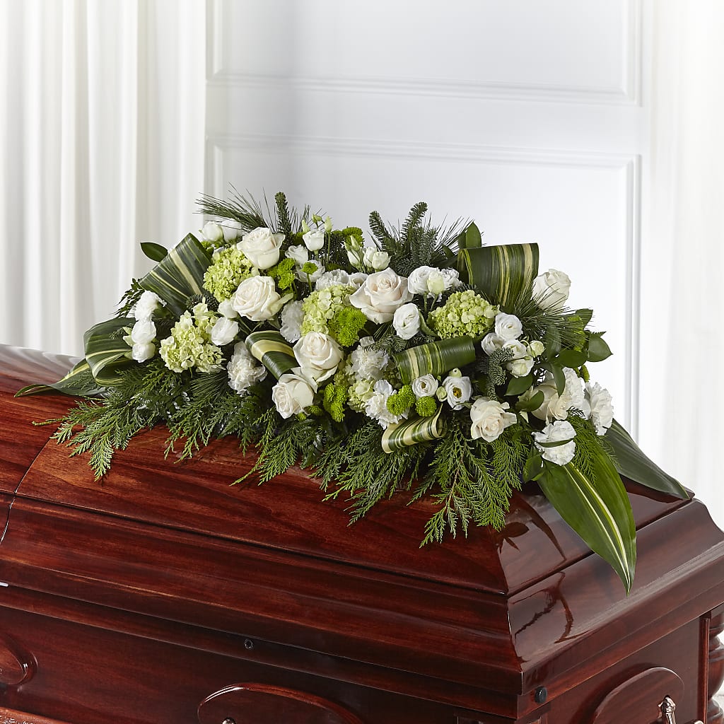 Hopeful Gesture Casket Spray – The Gift Garden, Macon GA