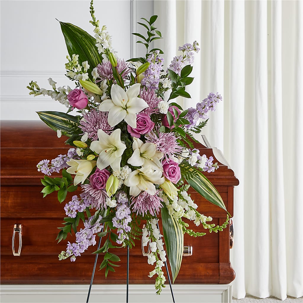 Grateful Hearts Standing Spray – The Gift Garden, Macon GA