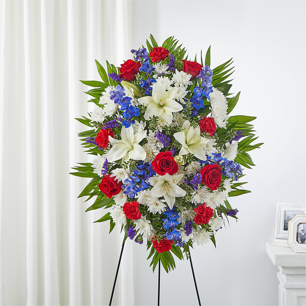 Cherished Service Standing Spray – The Gift Garden, Macon GA