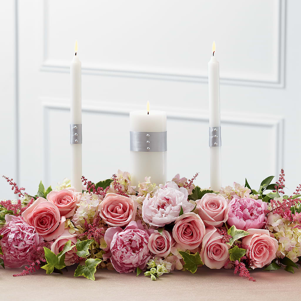 Worldwide Romance Unity Candle Arrangement – The Gift Garden, Macon GA
