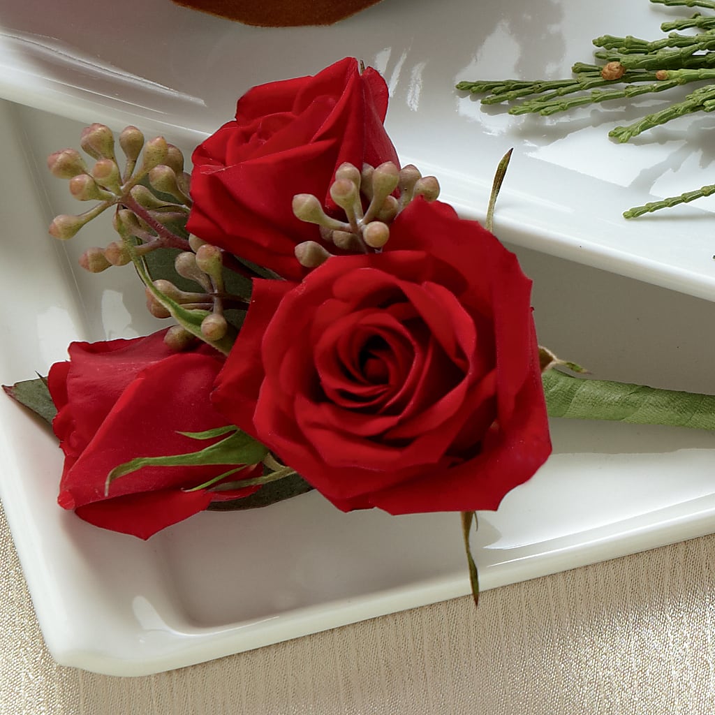 Red Spray Rose Boutonniere – The Gift Garden, Macon GA