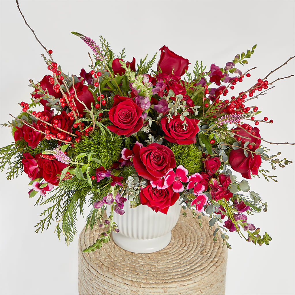 Big Red Bow Bouquet –  The Gift Garden, Macon GA