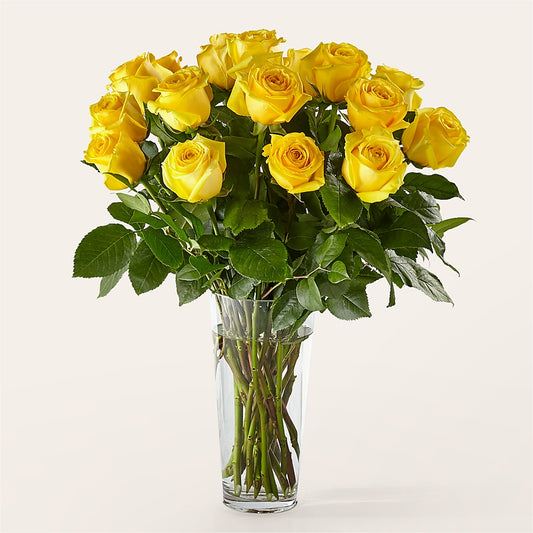 Long Stem Yellow Rose Bouquet –  The Gift Garden, Macon GA