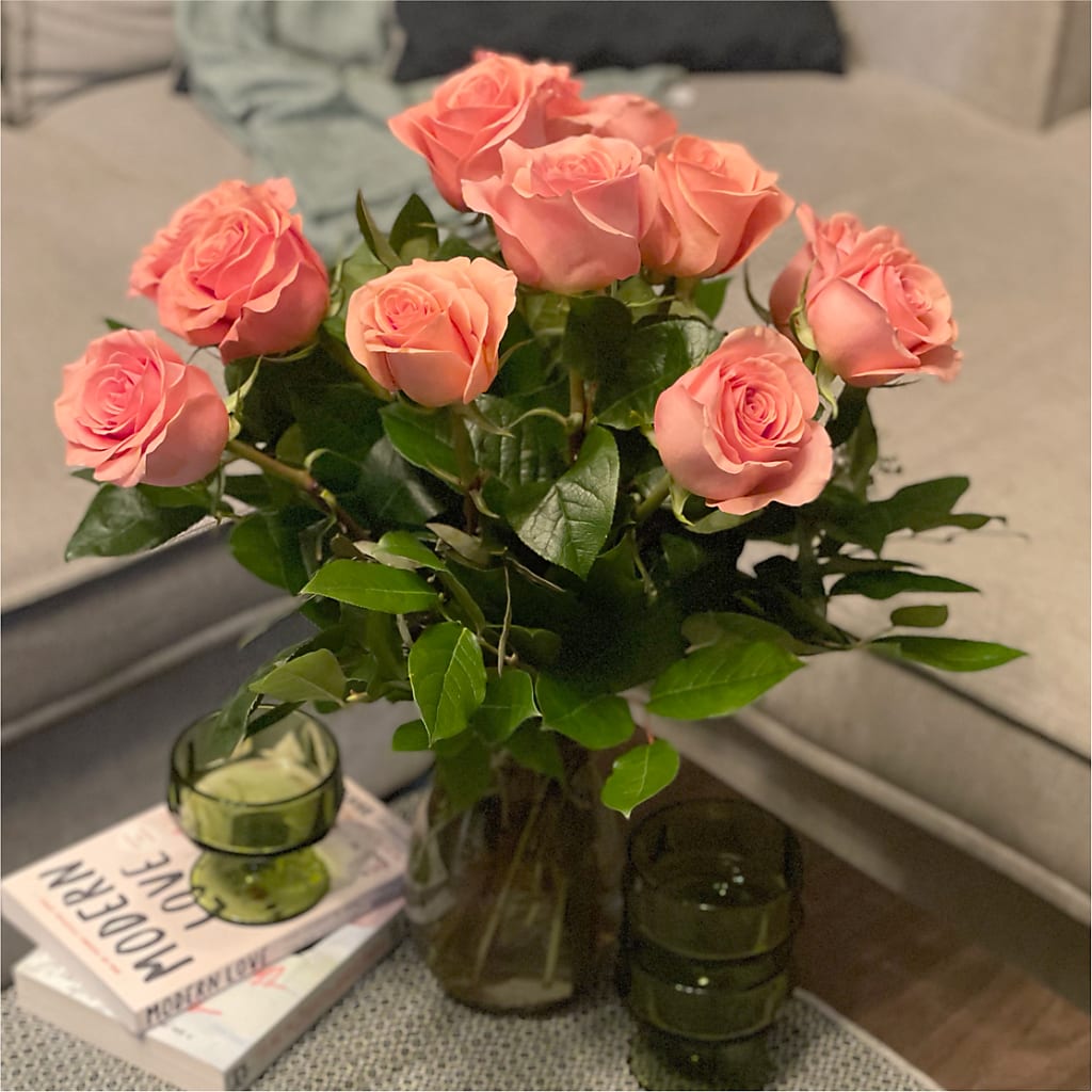 Long Stem Pink Rose Bouquet –  The Gift Garden, Macon GA