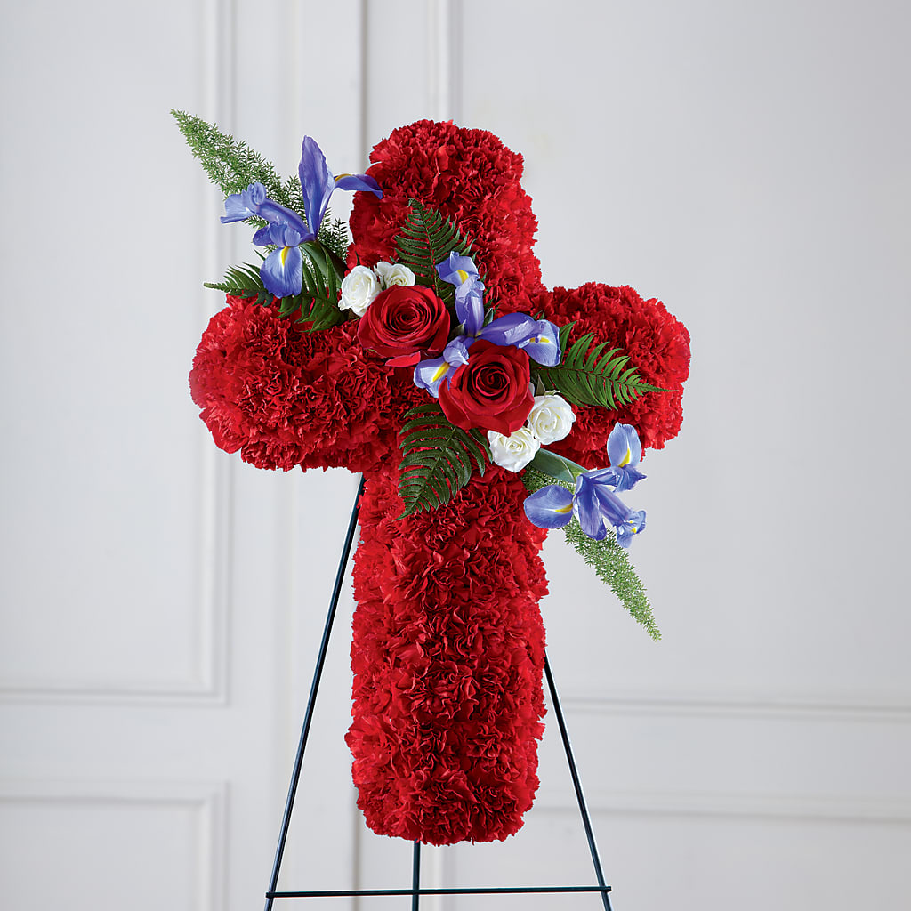 Faithful Hero Floral Cross –  The Gift Garden, Macon GA