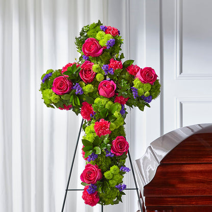 Tribute Rose Floral Cross –  The Gift Garden, Macon GA
