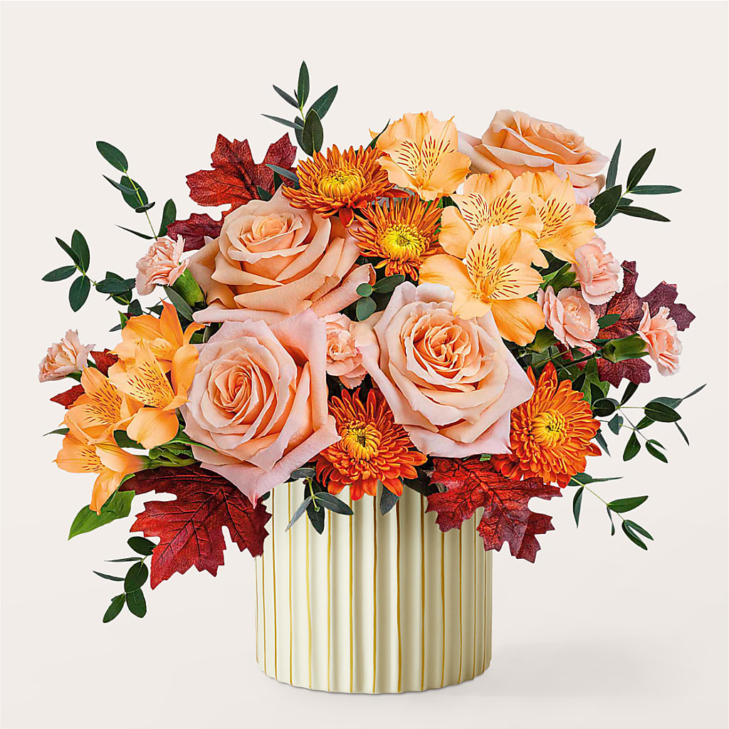 Spiced Latte Bouquet with Ivory Vase –  The Gift Garden, Macon GA