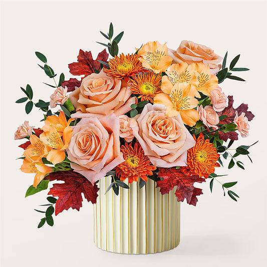 Spiced Latte Bouquet with Ivory Vase –  The Gift Garden, Macon GA