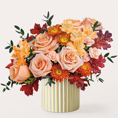 Spiced Latte Bouquet with Ivory Vase –  The Gift Garden, Macon GA