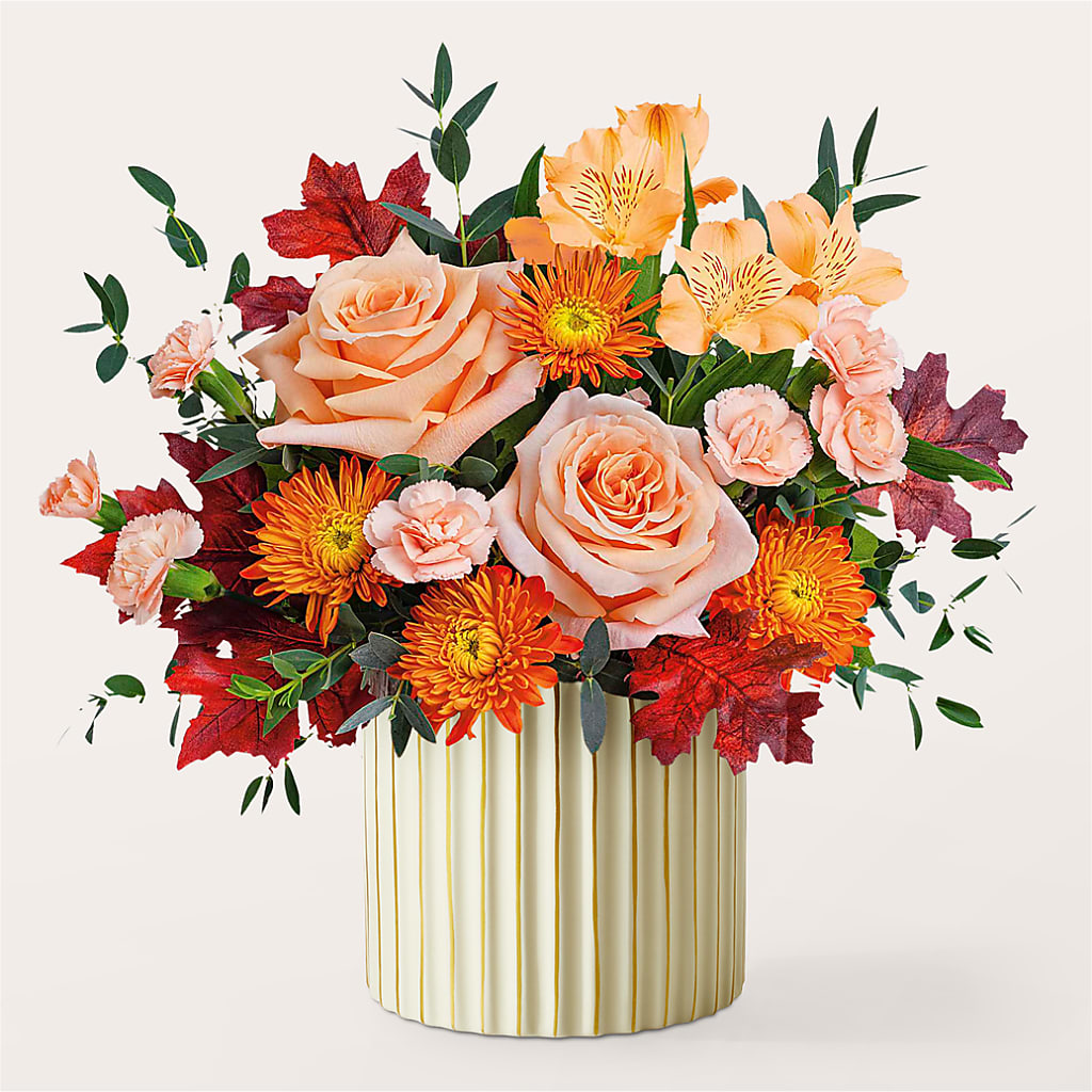 Spiced Latte Bouquet with Ivory Vase –  The Gift Garden, Macon GA