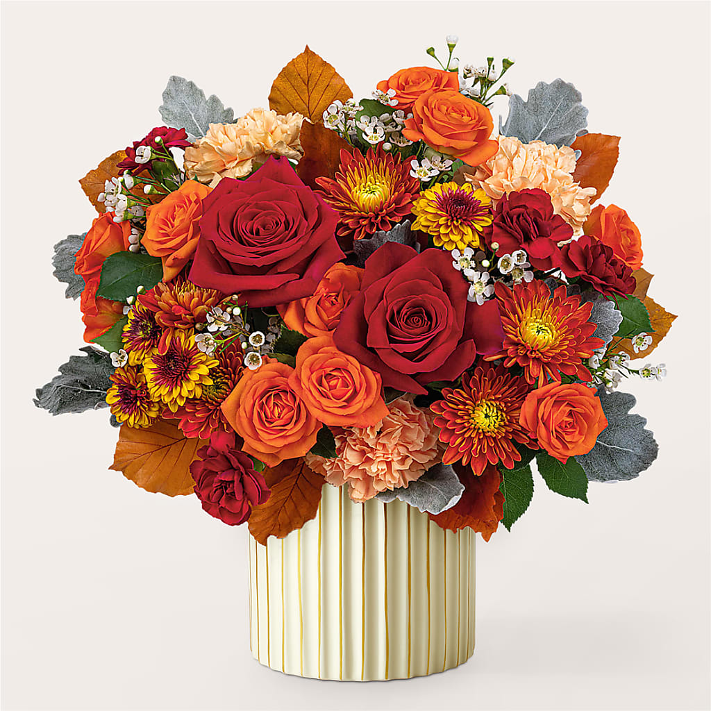 Merlot Bouquet with Ivory Vase –  The Gift Garden, Macon GA