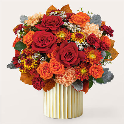 Merlot Bouquet with Ivory Vase –  The Gift Garden, Macon GA